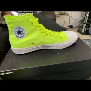 Neon converse high top all stars